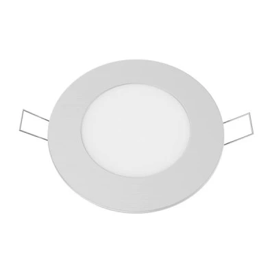 Led slim panel λευκό στρογγυλό χωνευτό 6W 230V ψυχρό λευκό φως 6500k δέσμης 120° 450lm Led slim panel λευκό στρογγυλό χωνευτό 6W 230V ψυχρό λευκό φως 6500k δέσμης 120° 450lm