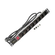 Πολύπριζο 3500W 8 εξόδων για τοποθέτηση σε rack 19ʼʼ PULSAR RALZ/F