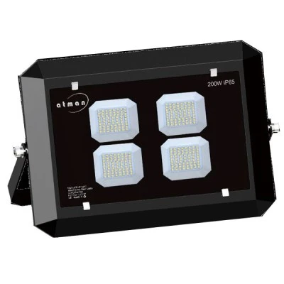 Προβολέας led SMD super slim 200W 230V 3000k θερμό λευκό φως 22000lm στεγανός IP66