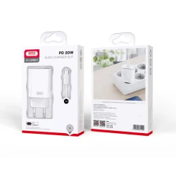 XO-L90B Τροφοδοτικό-ταχυφορτιστής Type C PD 20W με καλώδιο Type C