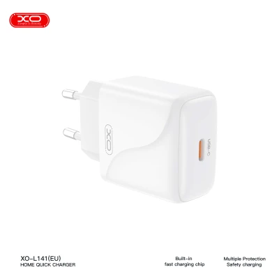 Τροφοδοτικό-ταχυφορτιστής XO-L141 PD 20W με θύρα USB-C Τροφοδοτικό-ταχυφορτιστής XO-L141 PD 20W με θύρα USB-C