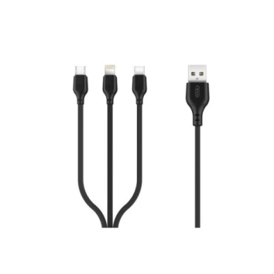 Καλώδιο φόρτισης XO-NB103 3 σε 1 από USB-A σε Lightning, Type C και Micro USB 1m Καλώδιο φόρτισης XO-NB103 3 σε 1 από USB-A σε Lightning, Type C και Micro USB 1m
