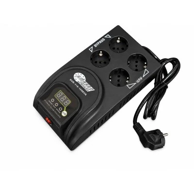 Σταθεροποιητής τάσης τύπου relay SVR-116 1000VA με 2 πρίζες AVR & 2 πρίζες Bypass