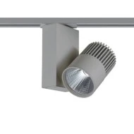 Προβολέας led ράγας 2 καλωδίων γκρι 15W 230V 4000k ενδιάμεσο λευκό φως 1150lm δέσμης 36°