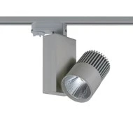 Προβολέας led ράγας 4 καλωδίων γκρι 15W 230V 4000k ενδιάμεσο λευκό φως 1150lm δέσμης 36°