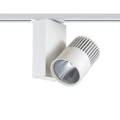 Προβολέας led ράγας 2 καλωδίων λευκός 15W 230V 3000k θερμό λευκό φως 1100lm δέσμης 36°
