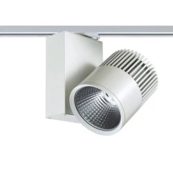 Προβολέας led ράγας 2 καλωδίων λευκός 30W 230V 4000k ενδιάμεσο λευκό φως 2250lm δέσμης 36°