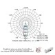 Προβολέας led ράγας 4 καλωδίων μαύρος 30W 230V 3000k θερμό λευκό φως 2200lm δέσμης 36°