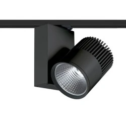 Προβολέας led ράγας 2 καλωδίων μαύρος 30W 230V 3000k θερμό λευκό φως 2200lm δέσμης 36°