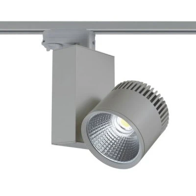 Προβολέας led ράγας 4 καλωδίων γκρι 45W 230V 3000k θερμό λευκό φως 3200lm δέσμης 36°