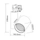 Προβολέας led ράγας 4 καλωδίων RONDE λευκός 30W 230V 4000k λευκό φως 2800lm δέσμης 38°