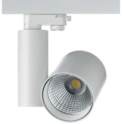 Προβολέας led ράγας 4 καλωδίων RONDE λευκός 30W 230V 4000k λευκό φως 2800lm δέσμης 38°