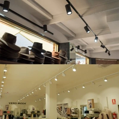 Προβολέας led ράγας 4 καλωδίων RONDE λευκός 30W 230V 4000k λευκό φως 2800lm δέσμης 38°