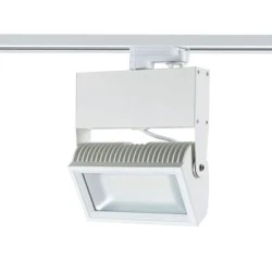 Προβολέας led ράγας 4 καλωδίων λευκός 45W 230V 3000k θερμό λευκό φως 3500lm δέσμης 80°