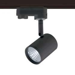 Προβολέας led ράγας 4 καλωδίων μαύρο 7W 230V 4000k ενδιάμεσο λευκό φως 540lm δέσμης 24°