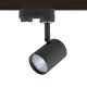 Προβολέας led ράγας 4 καλωδίων μαύρο 7W 230V 4000k ενδιάμεσο λευκό φως 540lm δέσμης 24°