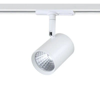 Προβολέας led ράγας 2 καλωδίων λευκός 7W 230V 4000k ενδιάμεσο λευκό φως 540lm δέσμης 24°