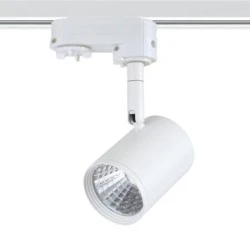 Προβολέας led ράγας 4 καλωδίων λευκός 7W 230V 4000k ενδιάμεσο λευκό φως 540lm δέσμης 24°