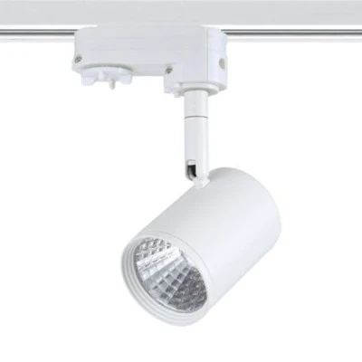 Προβολέας led ράγας 4 καλωδίων λευκός 7W 230V 3000k θερμό λευκό φως 500lm δέσμης 24°