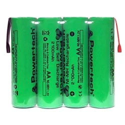 Επαναφορτιζόμενη μπαταρία POWERTECH PT-794 χωρητικότητας 2100mAh AΑ (HR6) 4 τεμαχίων