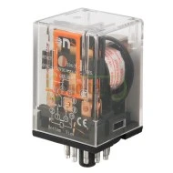 Ρελέ τύπου λυχνίας 230V AC με 11 πόδια 3 επαφές LED & TEST μπουτόν
