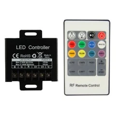 RGB controller με τηλεχειριστήριο 12VDC 240W & 24VDC 480W για ταινίες Led εναλλαγής χρωμάτων