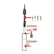 Συστολή αλεξικέραυνου ιονισμού Schirtec Αυστρίας από ανοξείδωτο ατσάλι για σωλήνα 2 Συστολή αλεξικέραυνου ιονισμού Schirtec Αυστρίας από ανοξείδωτο ατσάλι για σωλήνα 2