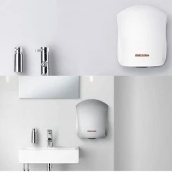 Στεγνωτήρας χεριών 910W  STIEBEL ELTRON ULTRONIC W 220V σε λευκό χρώμα  υψηλής ταχύτητας