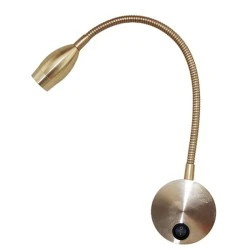 Επίτοιχο φωτιστικό Led σε χρυσό χρώμα 3W 210Lm 3000K θερμό φως με δυνατότητα περιστροφής Επίτοιχο φωτιστικό Led σε χρυσό χρώμα 3W 210Lm 3000K θερμό φως με δυνατότητα περιστροφής