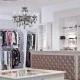Μαύρο ακρυλικό κρεμαστό φωτιστικό πεντάφωτο κλασικής σχεδίασης με κρεμαστά κρύσταλλα για λάμπες Ε14