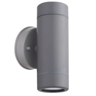 Απλίκα πλαστική διπλής κατεύθυνσης UP-DOWN LED Φ60mm GU10 γκρι PP WALL LIGHT IP44