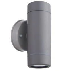 Απλίκα πλαστική διπλής κατεύθυνσης UP-DOWN LED Φ60mm GU10 γκρι PP WALL LIGHT IP44