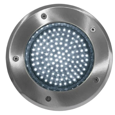 Φωτιστικό δαπέδου στρογγυλό inox 3W ψυχρό φως 230V στεγανό ΙΡ65 με 90 led κάθετα Φωτιστικό δαπέδου στρογγυλό inox 3W ψυχρό φως 230V στεγανό ΙΡ65 με 90 led κάθετα
