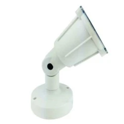 Led φωτιστικό κήπου με βάση λευκό 6W 3000k θερμό λευκό φως 480lm στεγανό IP54