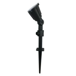 Led φωτιστικό κήπου καρφωτό μαύρο 6W 6000k ψυχρό λευκό φως 500lm στεγανό IP54