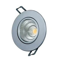 Led σποτ μπάνιου κινητό νίκελ ματ  στρογγυλό χωνευτό 6W 230V 6000k ψυχρό φως 60° 440lm στεγανό IP44