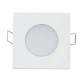 Led σποτ μπάνιου λευκό τετράγωνο χωνευτό 5W 230V 3000k θερμό φως 400lm στεγανό IP65