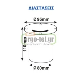 ΦΩΤΙΣΤΙΚΟ ΔΑΠΕΔΟΥ LED ΓΙΑ ΠΑΡΚΙΝΓΚ 1 ΔΕΣΜΗΣ 2,6W 230V 220Lm ΨΥΧΡΟ ΛΕΥΚΟ 6000k ΣΤΕΓΑΝΟ ΙΡ65