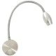 Led απλίκα Luminaire inyoka 3W 3000k θερμό λευκό φως νίκελ επίτοιχη με βραχίονα σπιράλ