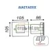 Led σποτ τοίχου χωνευτό sam τετράγωνο inox 1,5W ψυχρό λευκό φως 6000k 125Lm στεγανό IP44