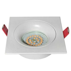 Φωτιστικό σποτ χωνευτό τετράγωνο 92x92x28mm κοίλο βαθύ σταθερό λευκό για λάμπες MR16 & GU10 Φωτιστικό σποτ χωνευτό τετράγωνο 92x92x28mm κοίλο βαθύ σταθερό λευκό για λάμπες MR16 & GU10