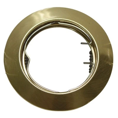 Φωτιστικό σποτ χωνευτό σταθερό χρυσό ματ στρόγγυλο Φ61,5mm μεταλλικό για λάμπα με ντουί MR11 & GU10