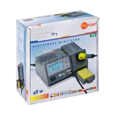 ΨΗΦΙΑΚΟΣ ΣΤΑΘΜΟΣ ΚΟΛΛΗΣΗΣ FIXPOINT 51098 48W 24V ΜΕ ΜΠΛΕ ΦΩΤΙΖΟΜΕΝΗ ΟΘΟΝΗ LED