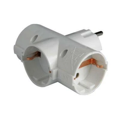 Ταφ σούκο 3 εξόδων (σταυρός) κάθετο λευκό 3500W 220-240V