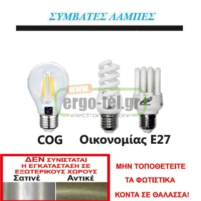 Φωτιστικό απλίκα επίτοιχο ανοξείδωτο inox ορθογώνιο αντικέ με γρίλιες μικρό για λάμπες E27 Φωτιστικό απλίκα επίτοιχο ανοξείδωτο inox ορθογώνιο αντικέ με γρίλιες μικρό για λάμπες E27
