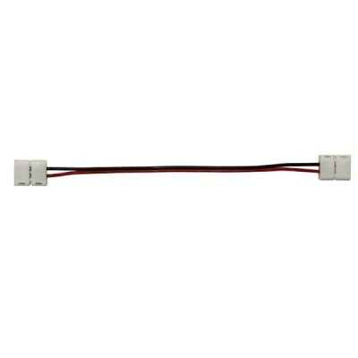 Συνδετήρας διπλός 2 καλωδίων για ταινία LED 8mm μονόχρωμη Συνδετήρας διπλός 2 καλωδίων για ταινία LED 8mm μονόχρωμη