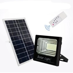 Προβολέας με φωτοβολταϊκό πάνελ SOLAR SMD LED 200W 6000k ψυχρό φως στεγανός IP66 δέσμης 120°