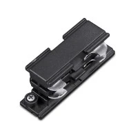 Σύνδεσμος - ευθεία ραγας 4 καλωδίων μαύρος για φωτιστικά σποτ ράγας