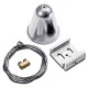 Σετ στήριξης κρεμαστής ράγας λευκό για φωτιστικά σποτ ραγας 4 καλωδίων