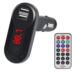 Car FM Transmitter T26 1A 12-24V με LCD οθόνη USB SD με μεγάλη και ευανάγνωστη οθόνη